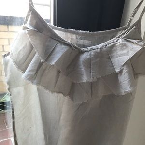 Elliott / Madewell Cotton Tank with Ruffle